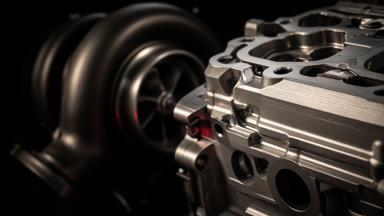 Close look at a used Bavarian Motor Works engine